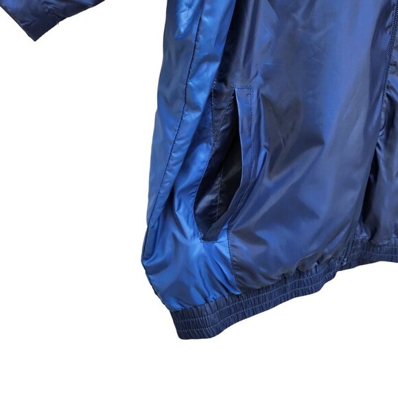 Short Sleeve Mens size XL Full Zip Jacket Blue Black Golf Windbreaker NEW - Picture 9 of 13